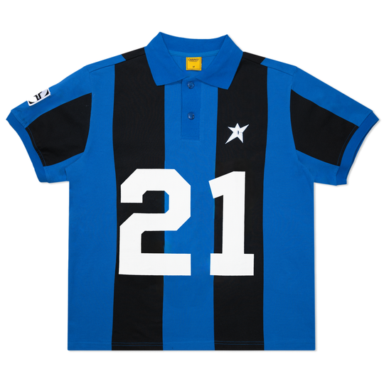 Polo Jersey, Blue Stripe
