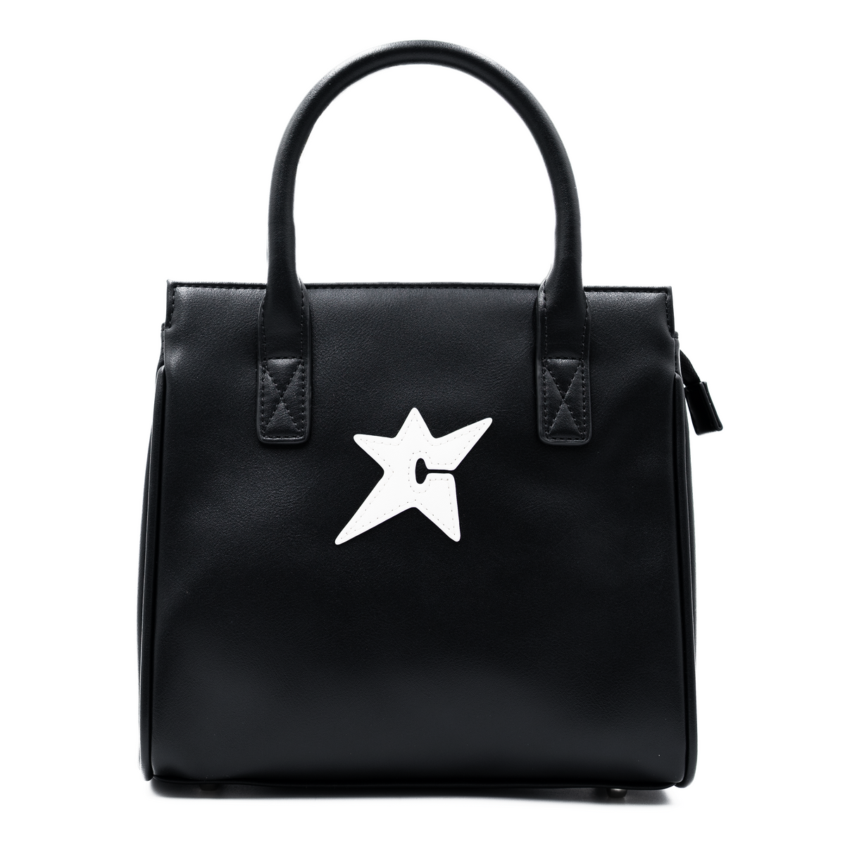 C-Star Leather Purse, Black