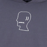 Brain Dead Logohead Pullover Hood, Slate