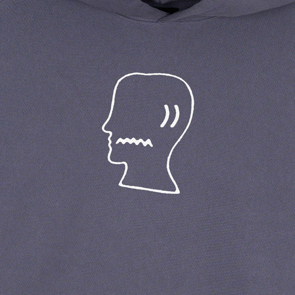 Brain Dead Brain Dead Logohead Pullover Hood, Slate