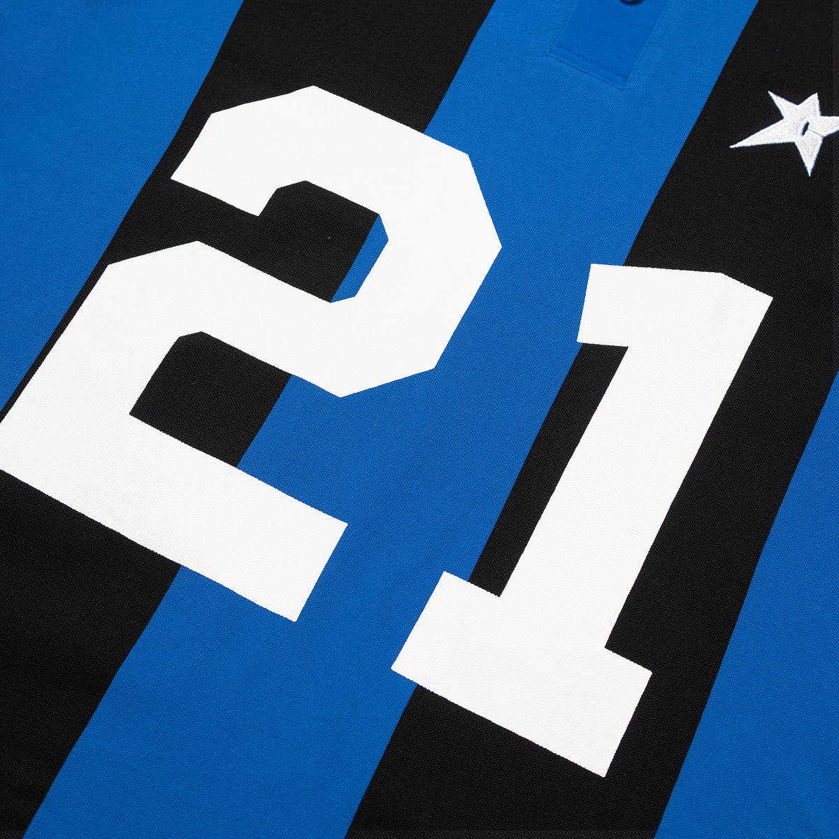 Polo Jersey, Blue Stripe