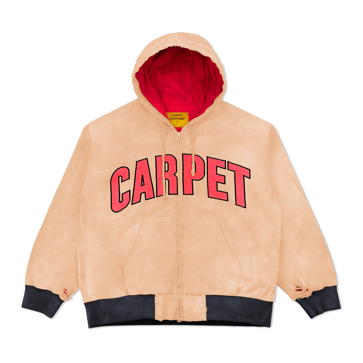 Battered Varsity Work Jacket, Brown