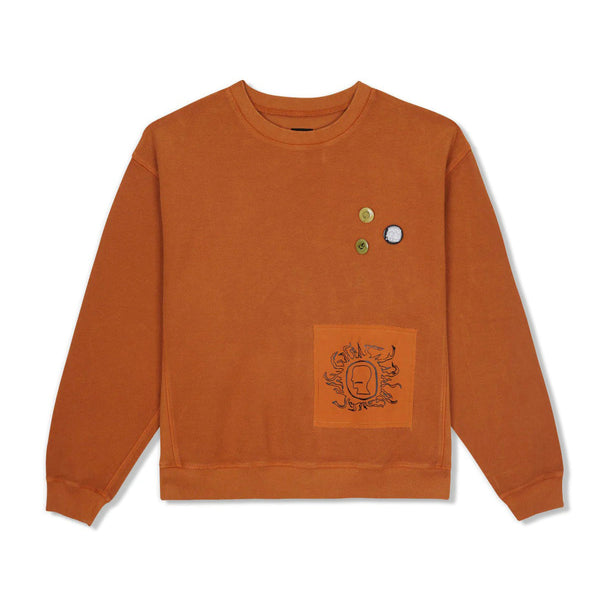 Brain Dead Gargoyle Crewneck, Light Brown
