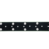 Pony Hair Studded Belt, Black