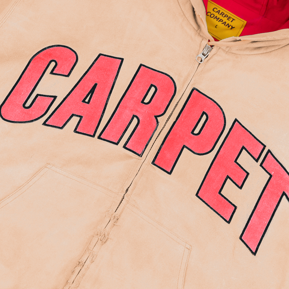 Battered Varsity Work Jacket, Brown