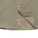 Micro Grid Oversized Button Up Shirt, Green