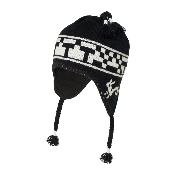The Trilogy Tapes TTT Snow Beanie, Black / White