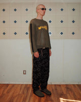 Long Sleeve Mesh Sweater, Green