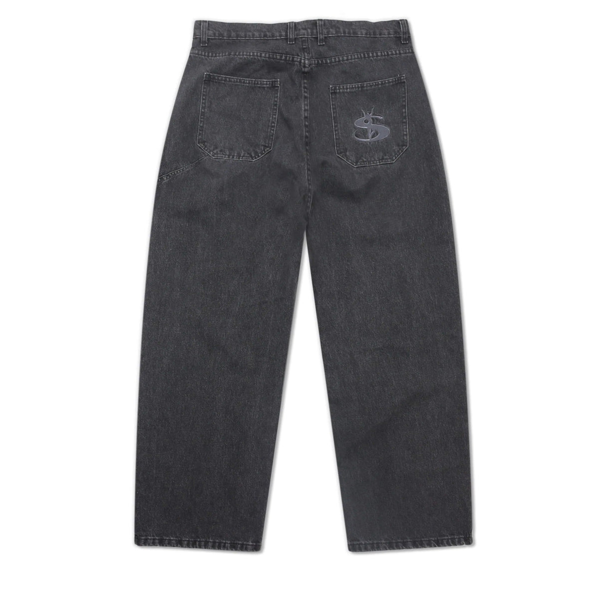 Slub Stain Phantasy Denim Jean, Black