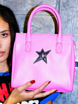 C-Star Leather Purse, Rose