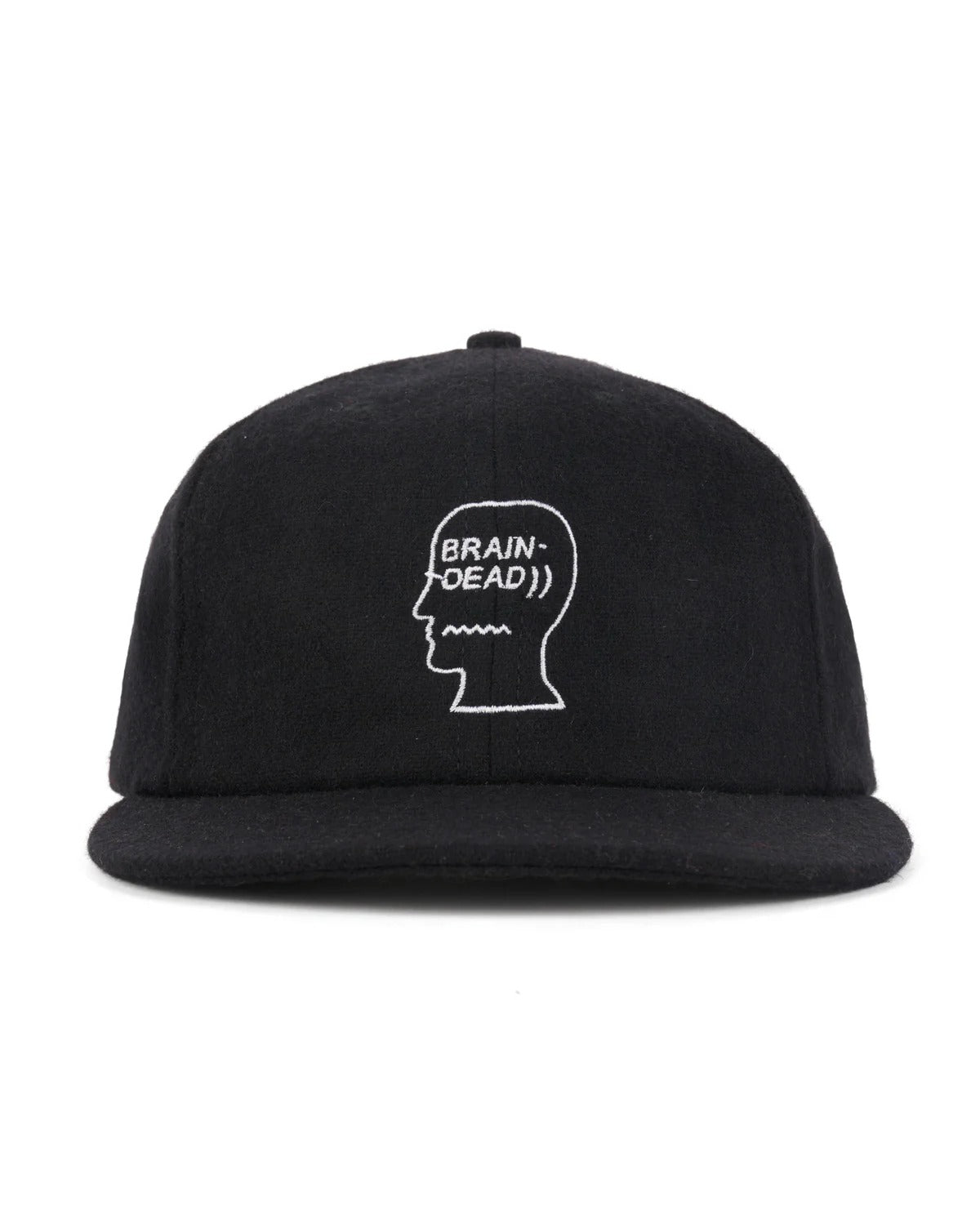 Flannel Logohead Six Panel Hat, Black