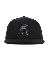 Flannel Logohead Six Panel Hat, Black