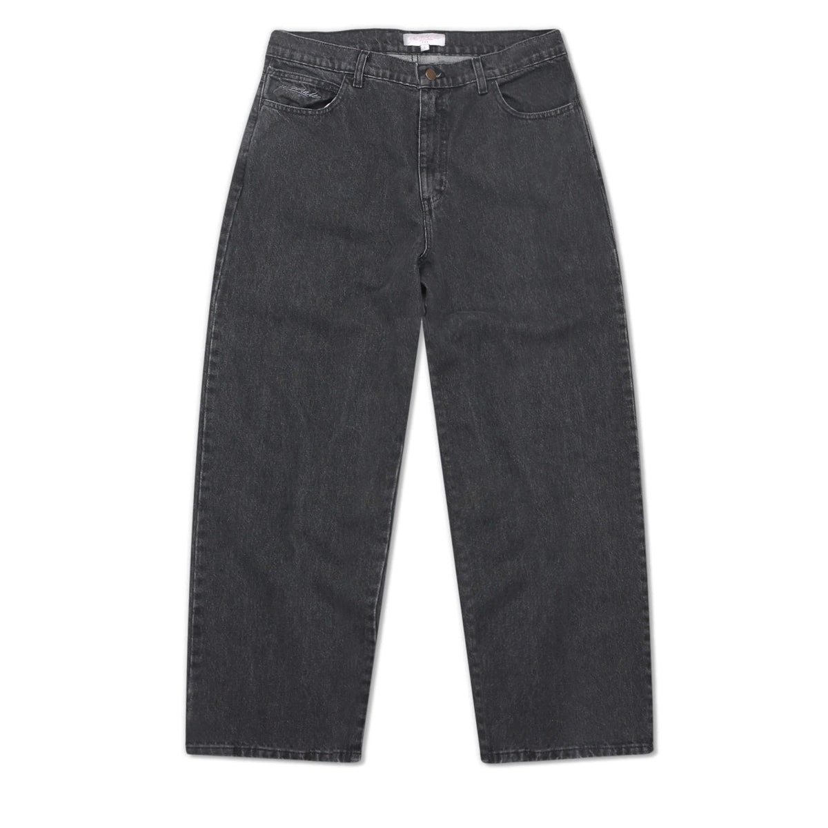 Slub Stain Phantasy Denim Jean, Black