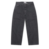 Slub Stain Phantasy Denim Jean, Black