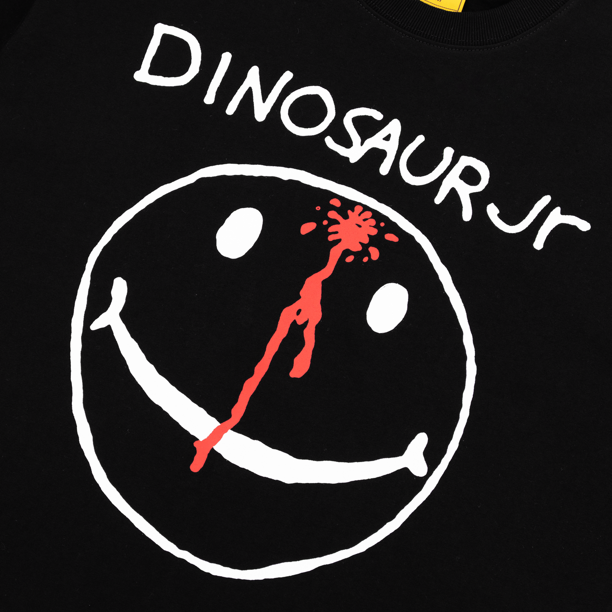 Dinosaur Jr Smiley Tee, Black