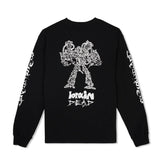 Skull Mech Long Sleeve Tee, Black