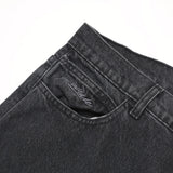 Slub Stain Phantasy Denim Jean, Black