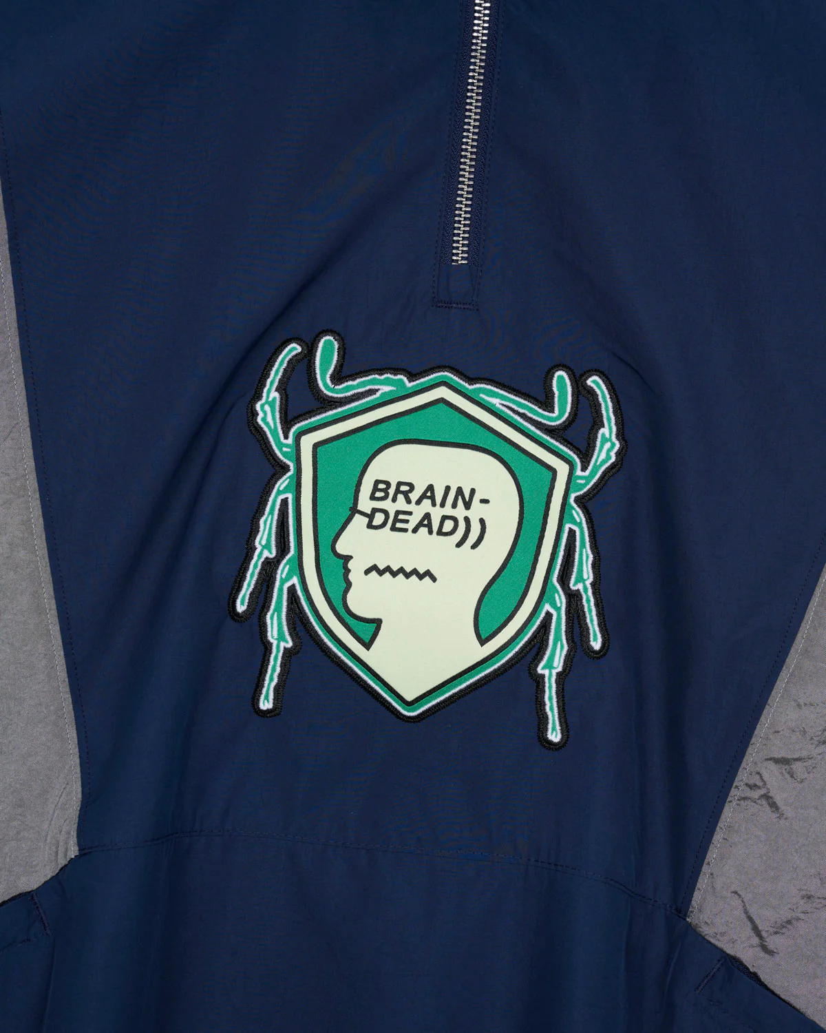 Braindead x Adidas Track Top, Collegiate Navy