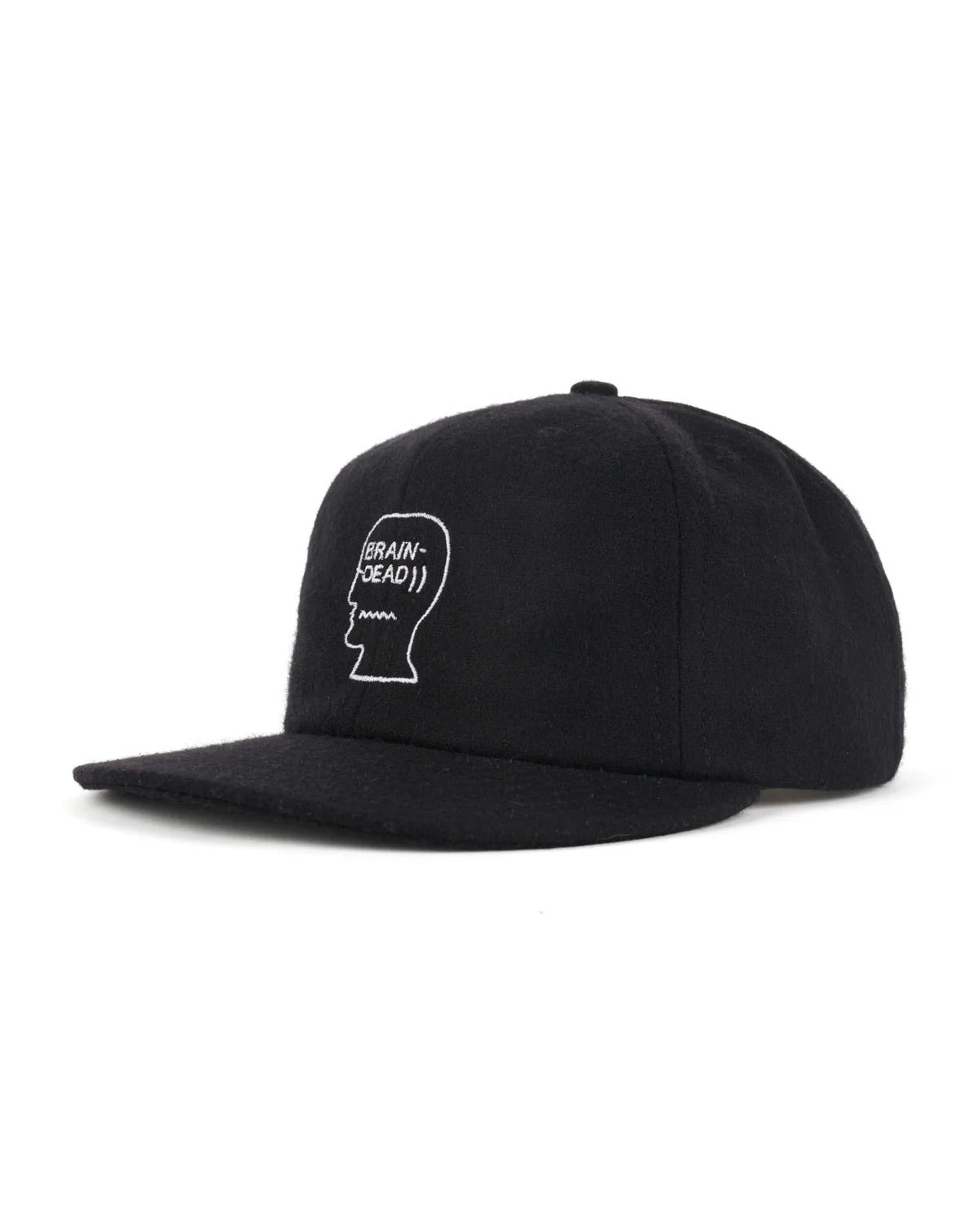 Flannel Logohead Six Panel Hat, Black