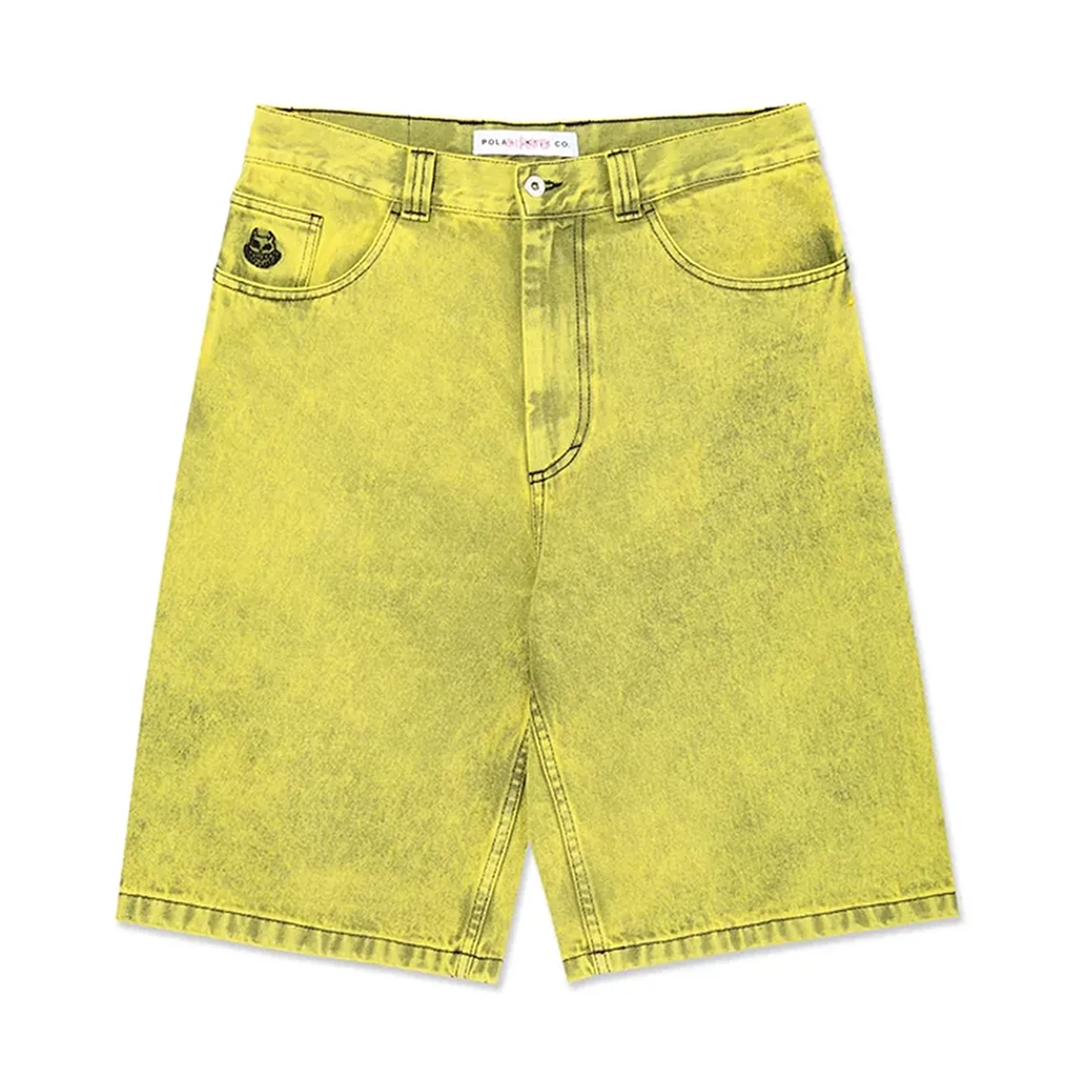 Angel Child Big Boy Shorts, Lemon Black