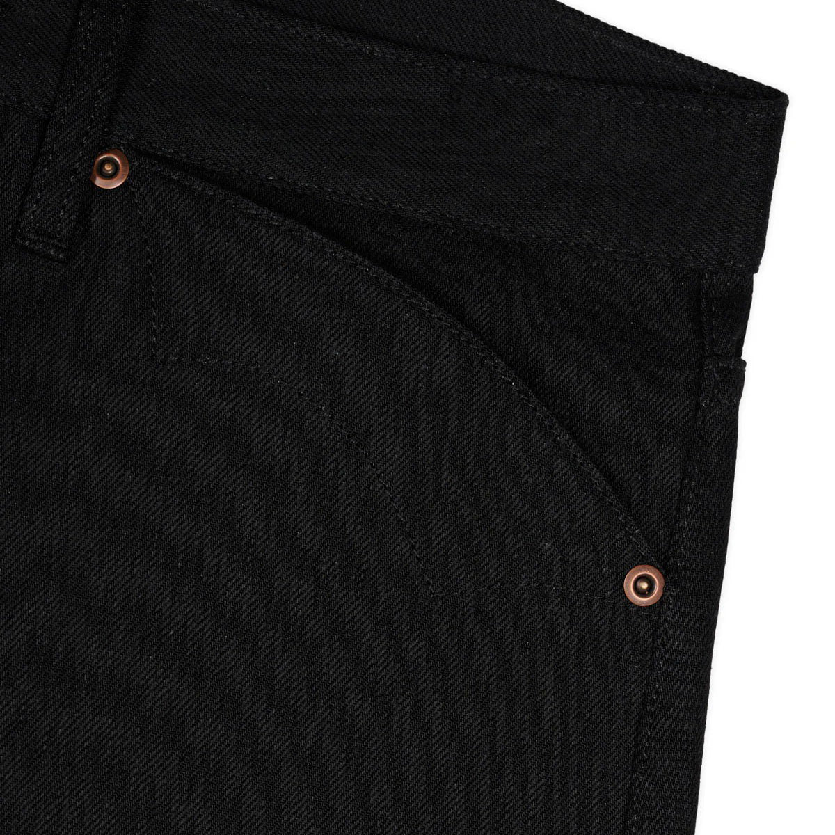 Selvedge Denim Pant, Solid Black