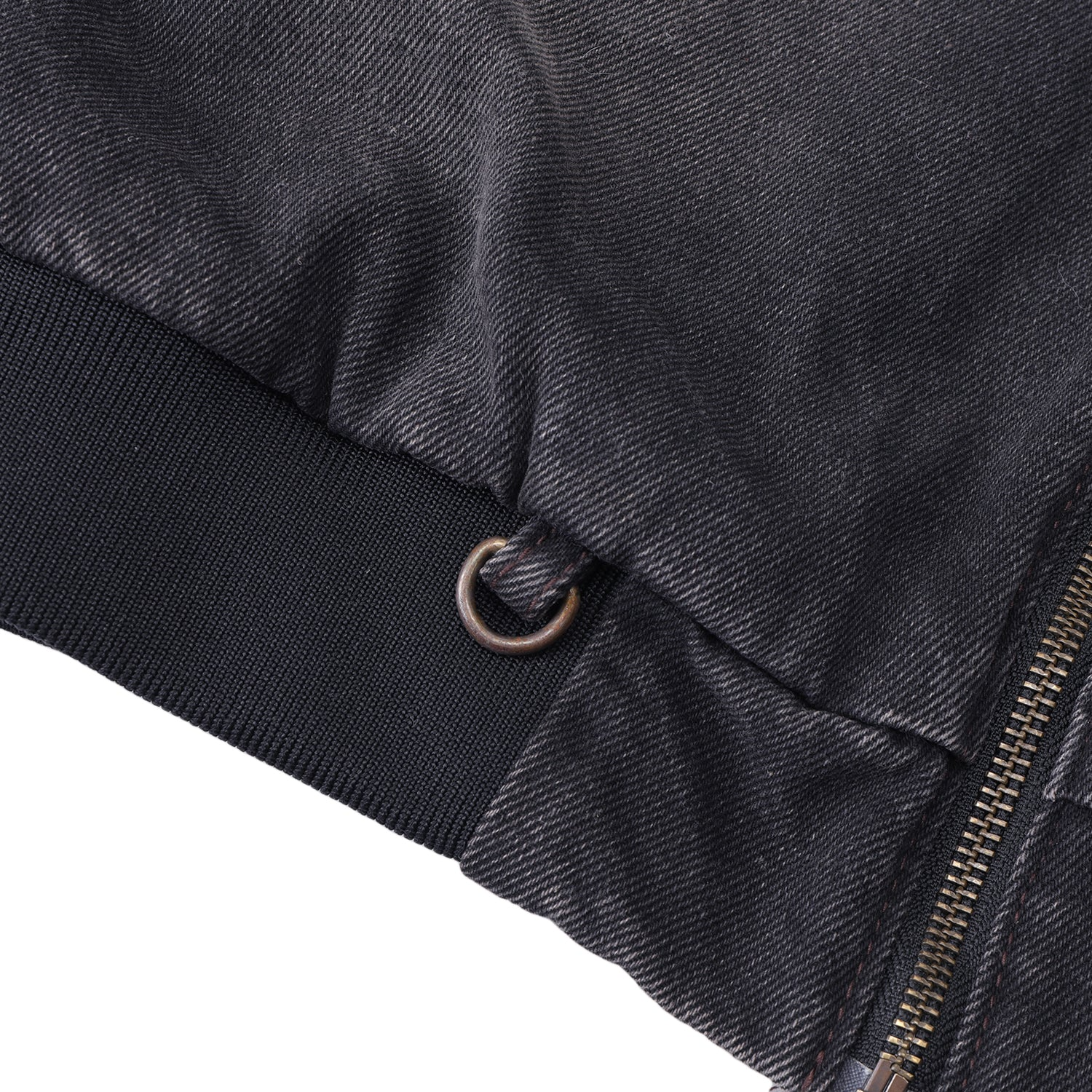 Hercu~locks Recycled Denim Freight Jacket, Washed Black