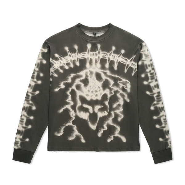 Fox Racing Fox Lab Airbrushed L/S Tee, Charcoal