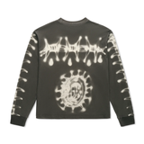Fox Lab Airbrushed L/S Tee, Charcoal