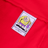 Dino Jr Cow Crewneck, Red