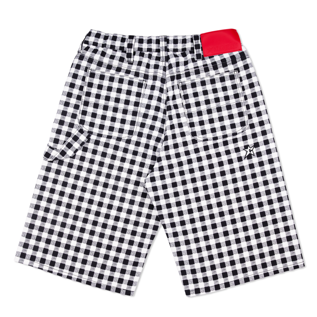 C-Star Plaid Shorts, White