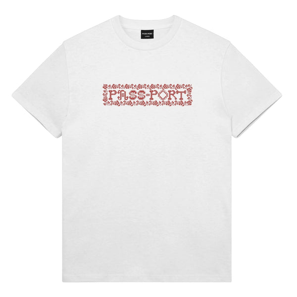 Pass~Port Rosary Tee, White