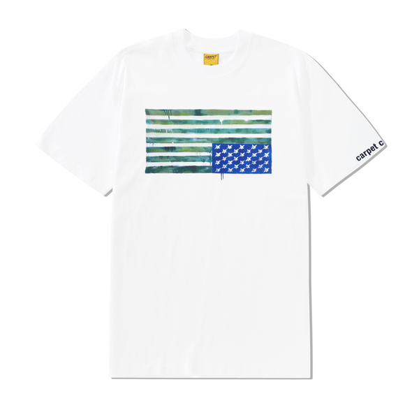 Carpet Company C-Star Flag Tee, White