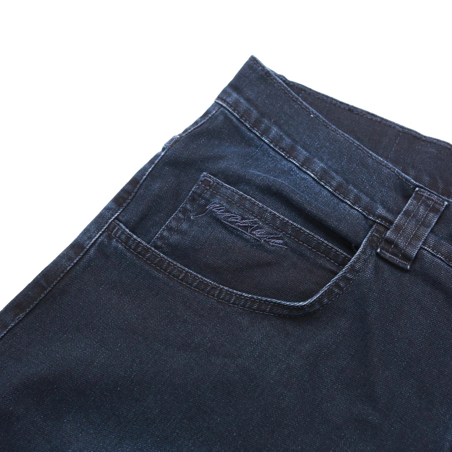 Ivory Slub Denim Jean, Dark Denim