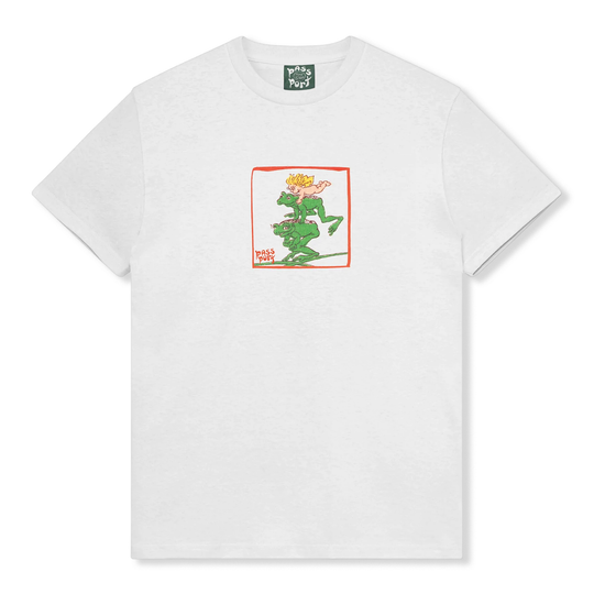 Leap Frog Tee, White