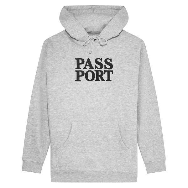 Pass~Port Official Stacked Pullover Hood, Ash