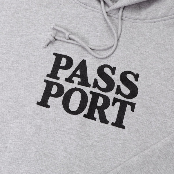 Pass~Port Official Stacked Pullover Hood, Ash