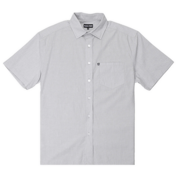 Pass~Port Workers Stripe Short Sleeve Shirt, Stone
