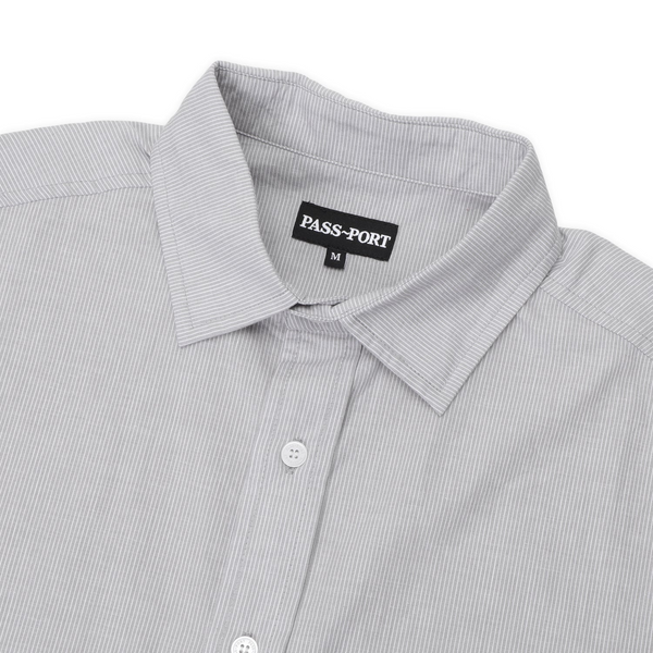 Pass~Port Workers Stripe Short Sleeve Shirt, Stone