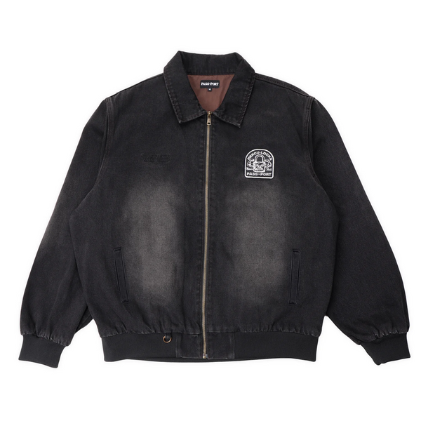 Pass~Port Hercu~locks Recycled Denim Freight Jacket, Washed Black