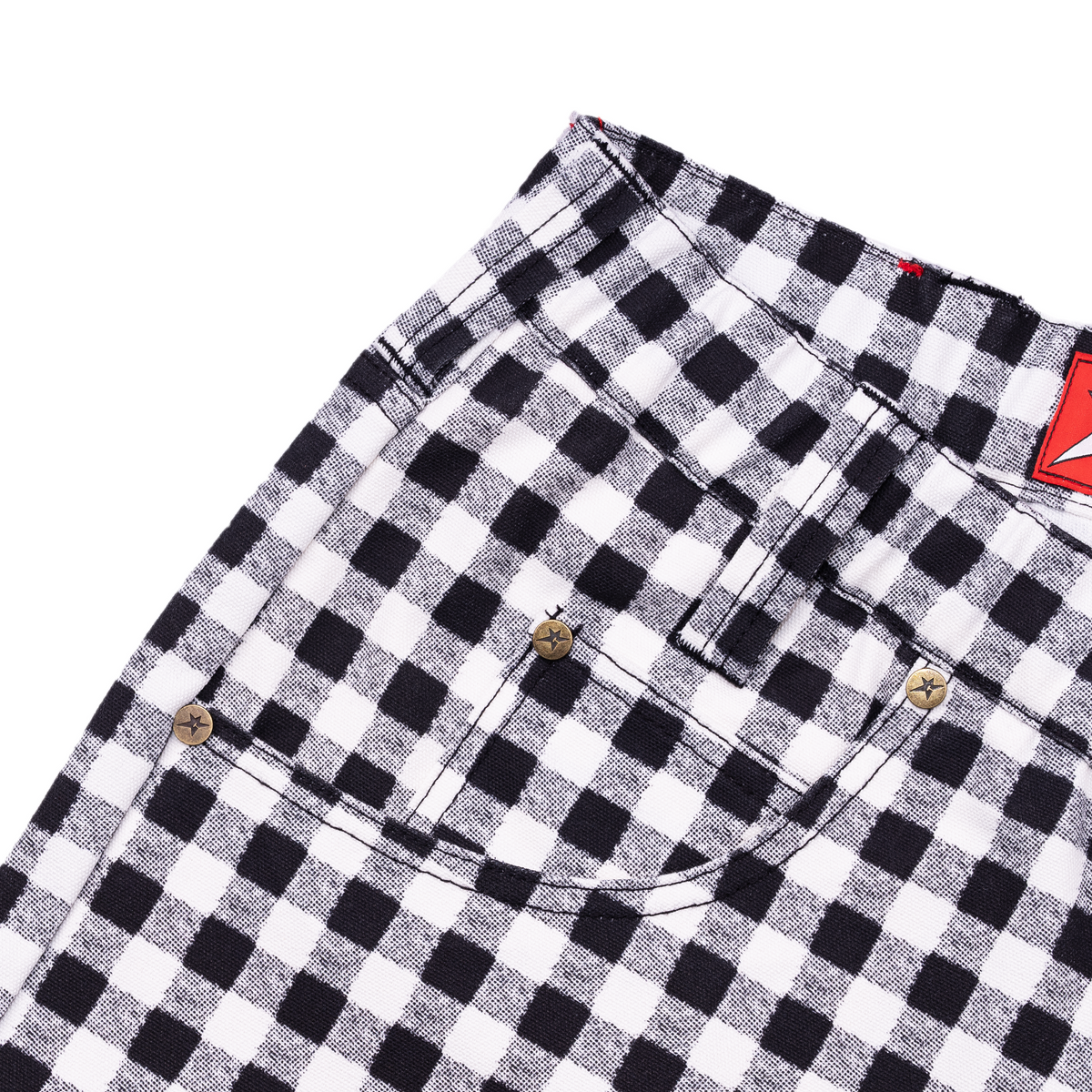 C-Star Plaid Shorts, White