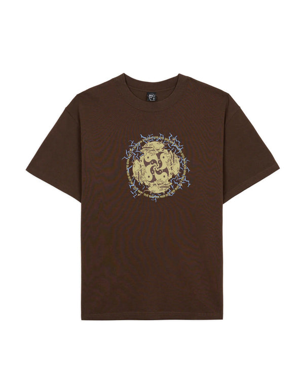 Brain Dead Ying Yang Run Tee, Brown