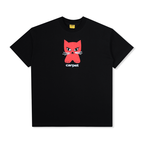 Carpet Company Cat Tee, Black