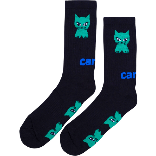 Carpet Company Cat Socks, Black