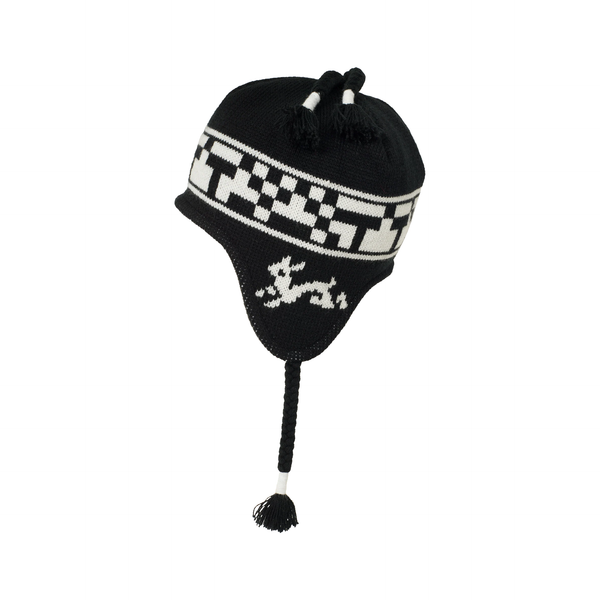 The Trilogy Tapes TTT Snow Beanie, Black / White