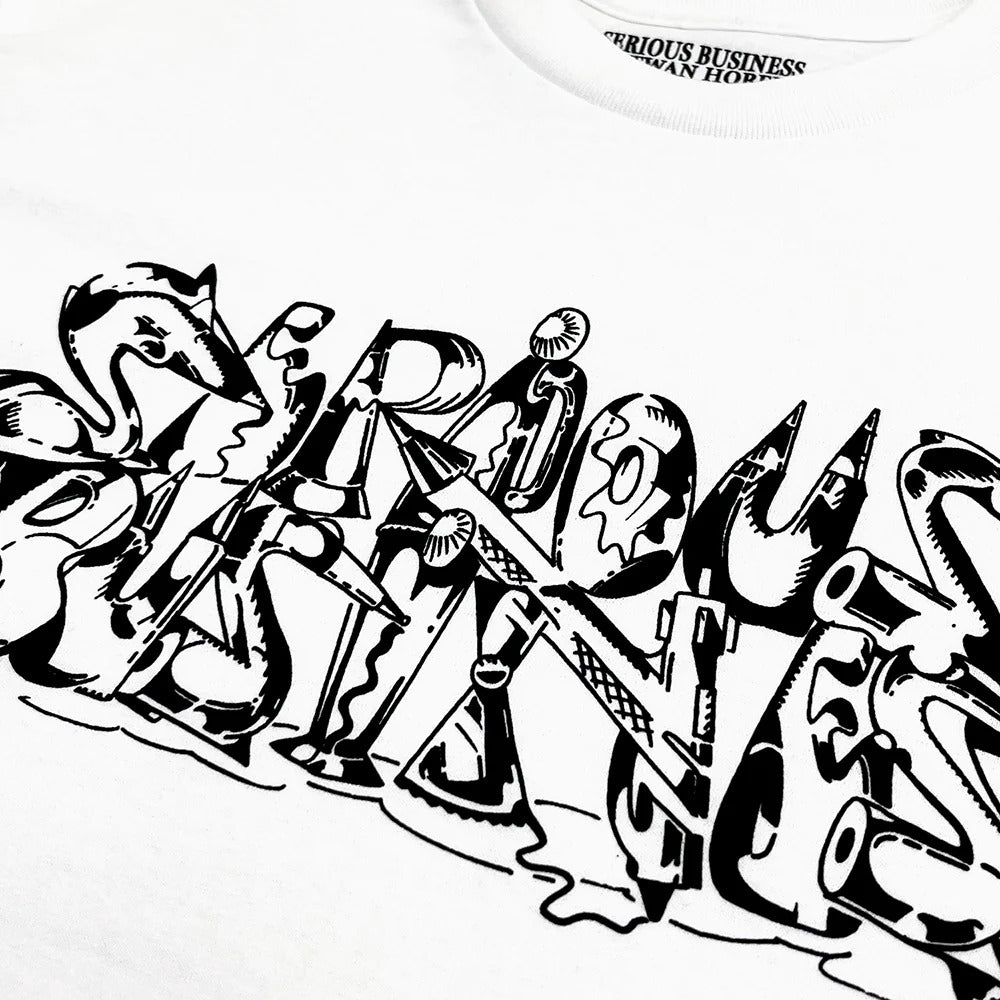 Antwan Horfee x Gallery Commune 'Serious Business' Tee, White