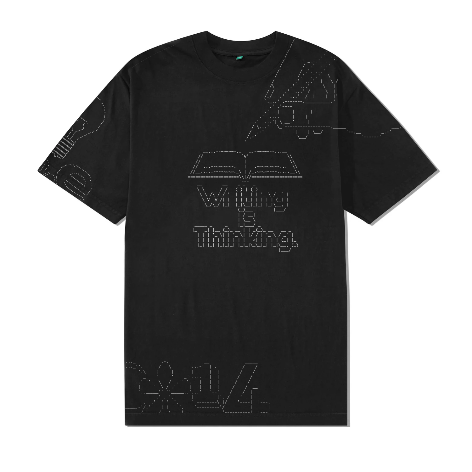 Writing Tee, Black