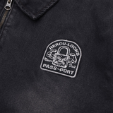 Hercu~locks Recycled Denim Freight Jacket, Washed Black