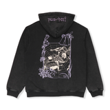 Webbed Bed Zip-Thru Pullover Hood, Acid Black
