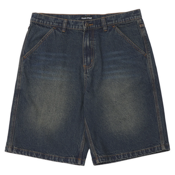 Pass~Port Workers Club Classic Jean Short, Washed Dark indigo