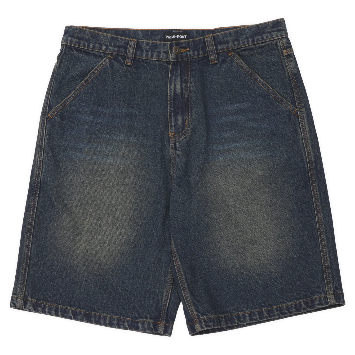 Workers Club Classic Jean Short, Washed Dark indigo
